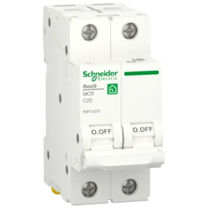 RESI9 20 А, 2P, крива С, 6кА Автоматичний вимикач Schneider Electric