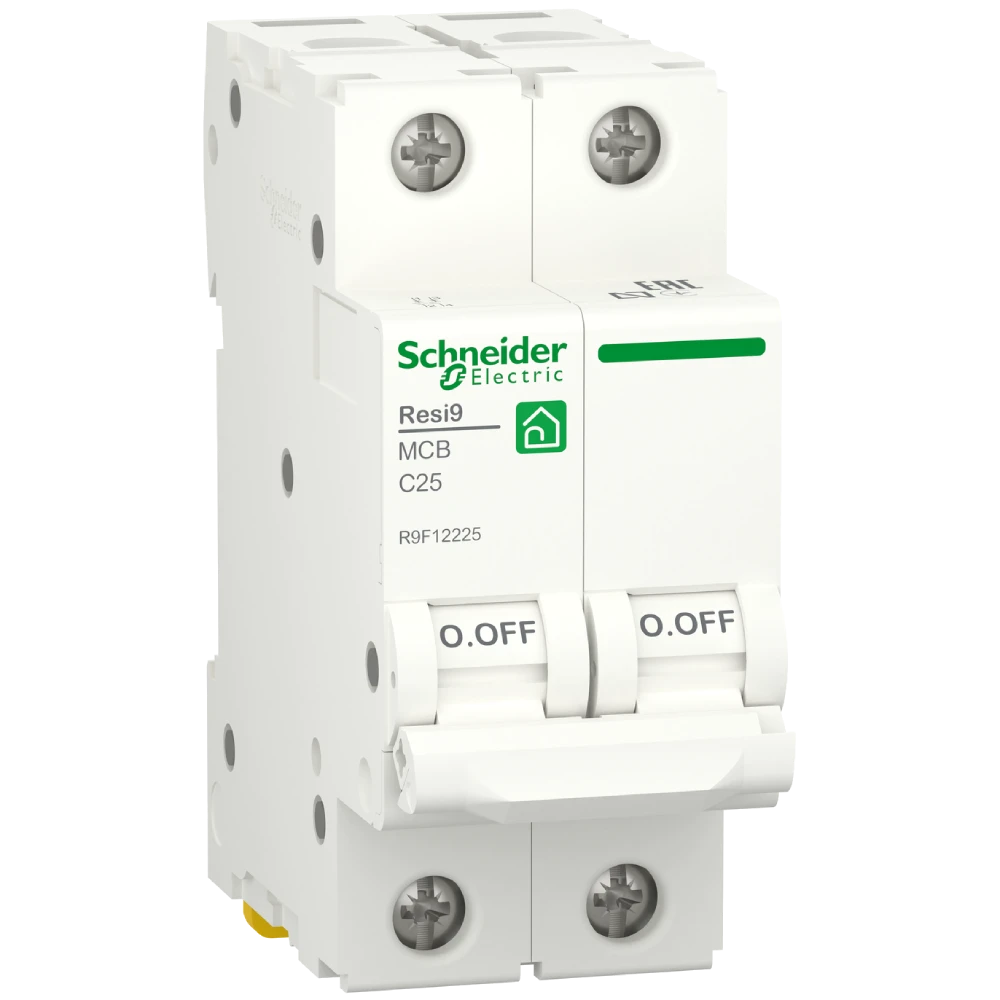 RESI9 25 А, 2P, крива С, 6кА Автоматичний вимикач Schneider Electric
