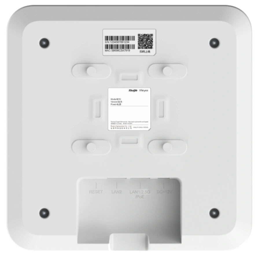Ruijie Reyee RG-RAP2260 Wi-Fi 6 внутрішня дводіапазонна Точка доступу - Зображення 4
