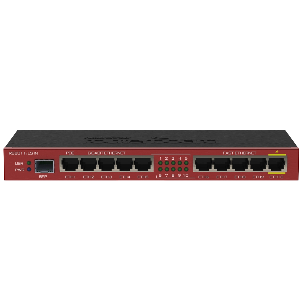 MikroTik RB2011iLS-IN 10-портовий маршрутизатор
