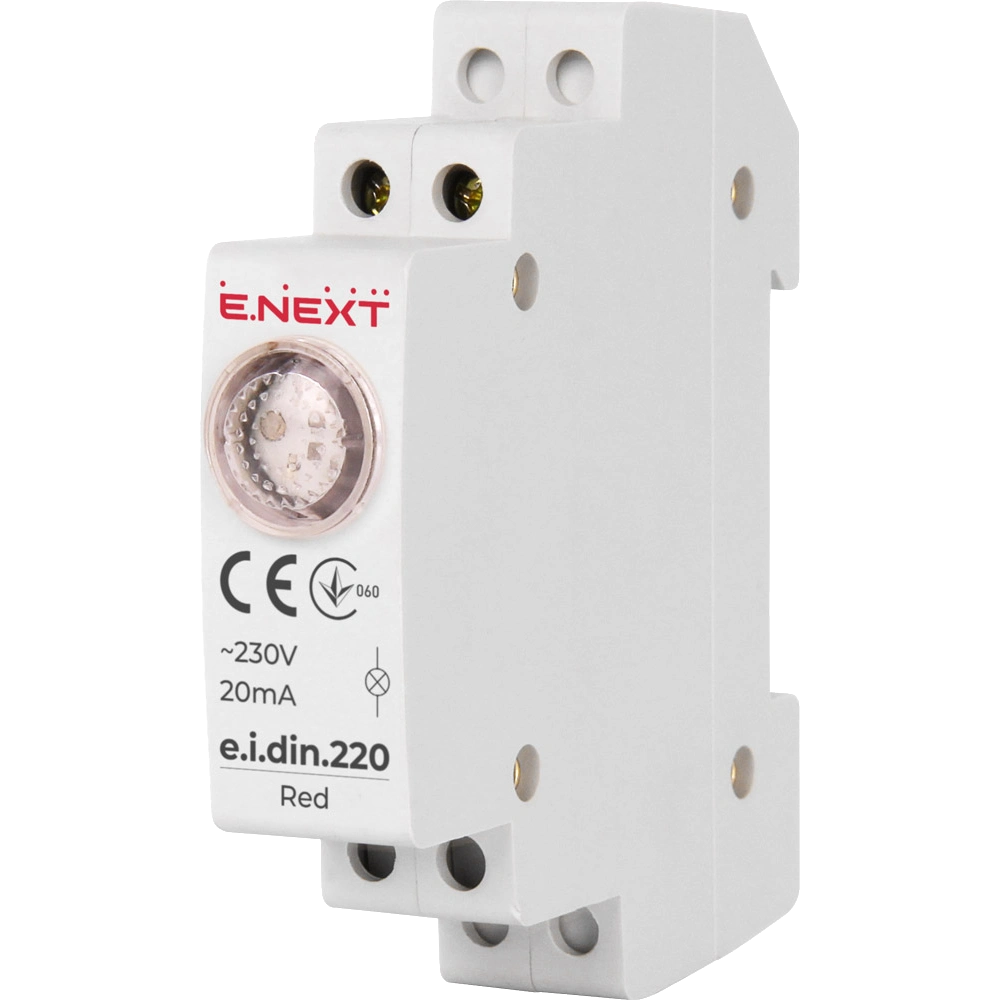 E.NEXT e.i.din.220.red Індикатор на DIN-рейку червоний