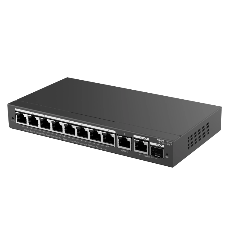 Ruijie RG-ES210GS-P PoE Комутатор 10 портів керований - Зображення 3
