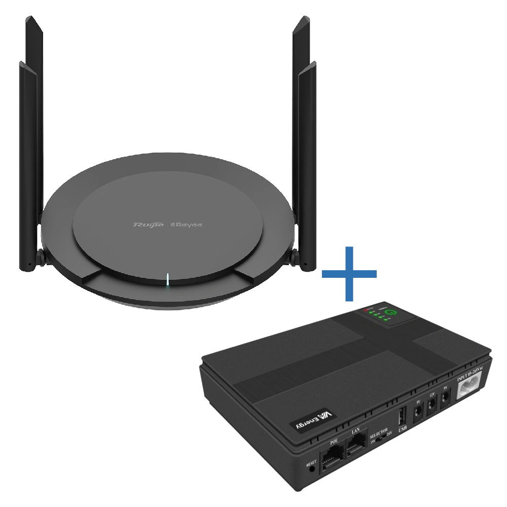 VIA Energy Mini UPS + RG-EW300 PRO Комплект маршрутизатор та джерело безперебійного живлення