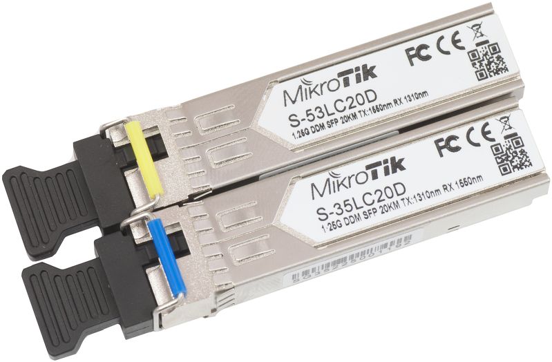 S-35LC20D (S-3553LC20D) 1.25Гб комплект SFP модулів (Rx / Tx) - Зображення 3