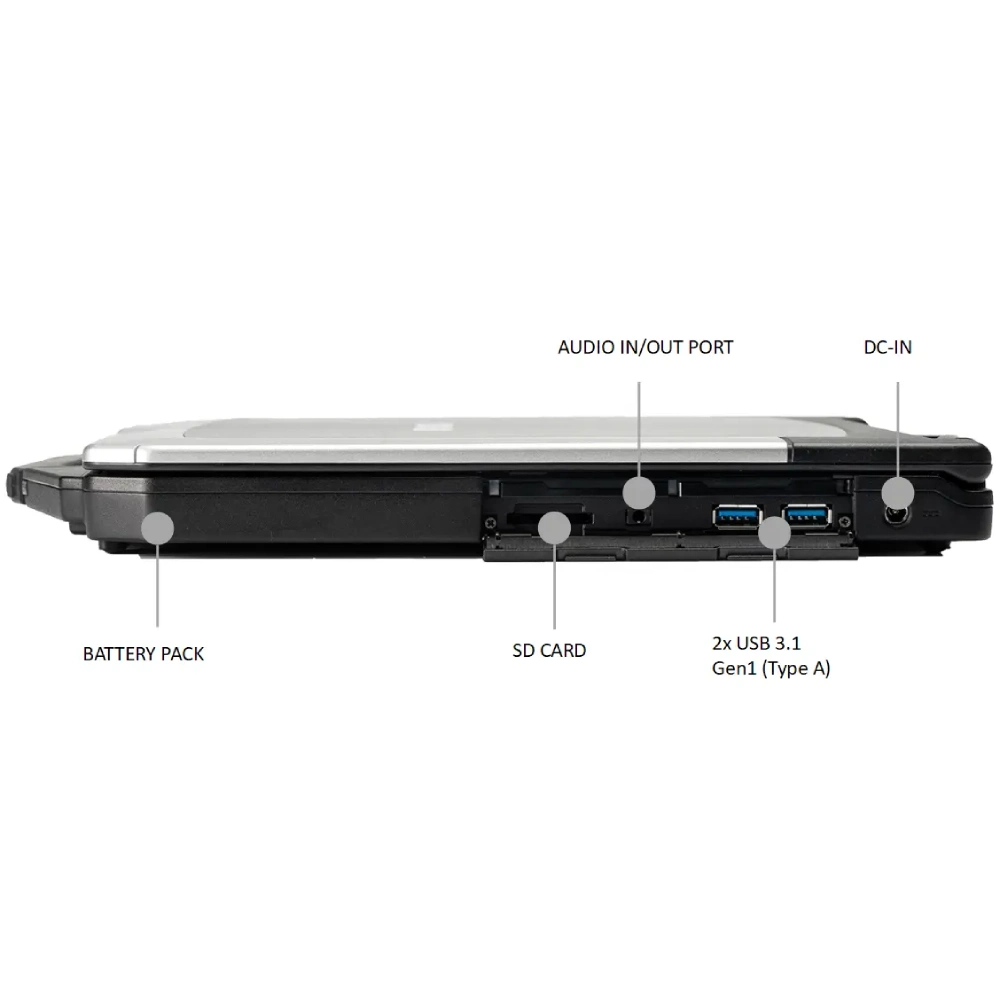 Durabook S15AB 15FHD AG/Intel i5-8265U/8/256F/int/W10P Ноутбук - Зображення 5