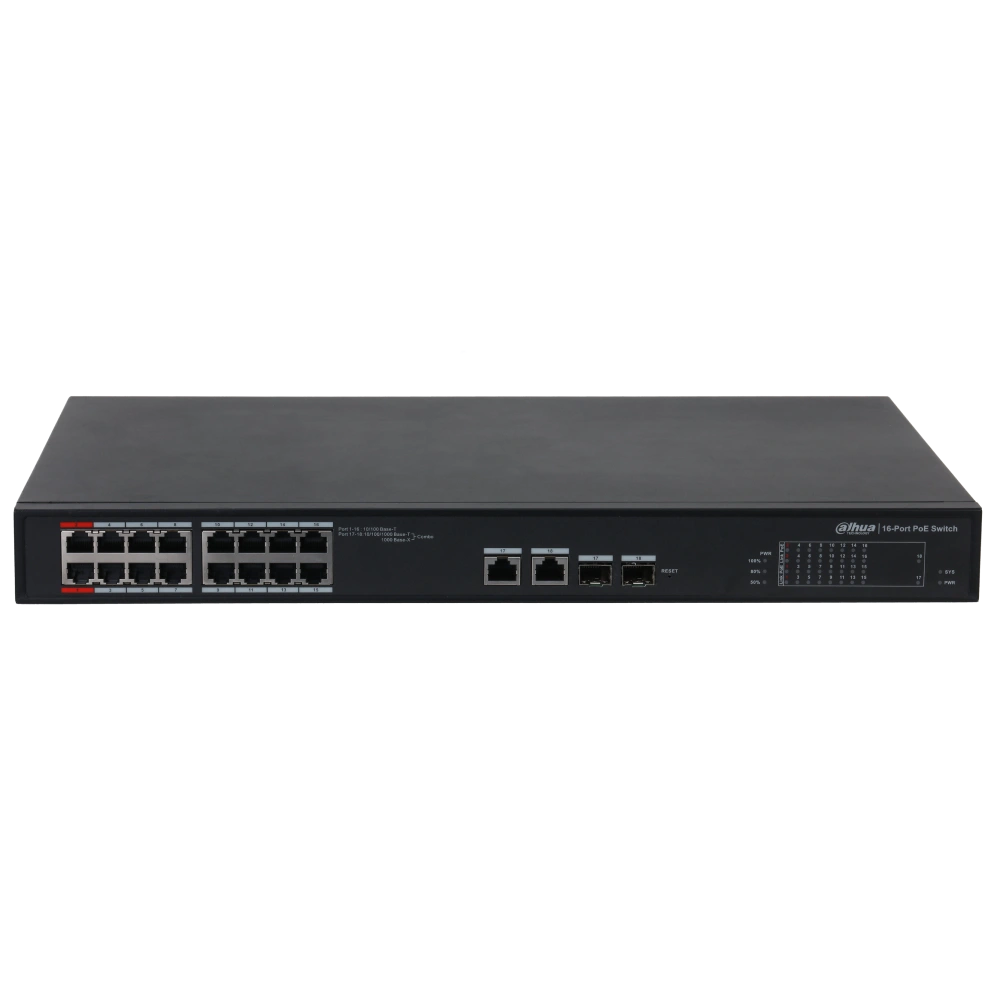 Dahua DH-S4101-16ET2GF-240-C PoE Комутатор 18 портів керований