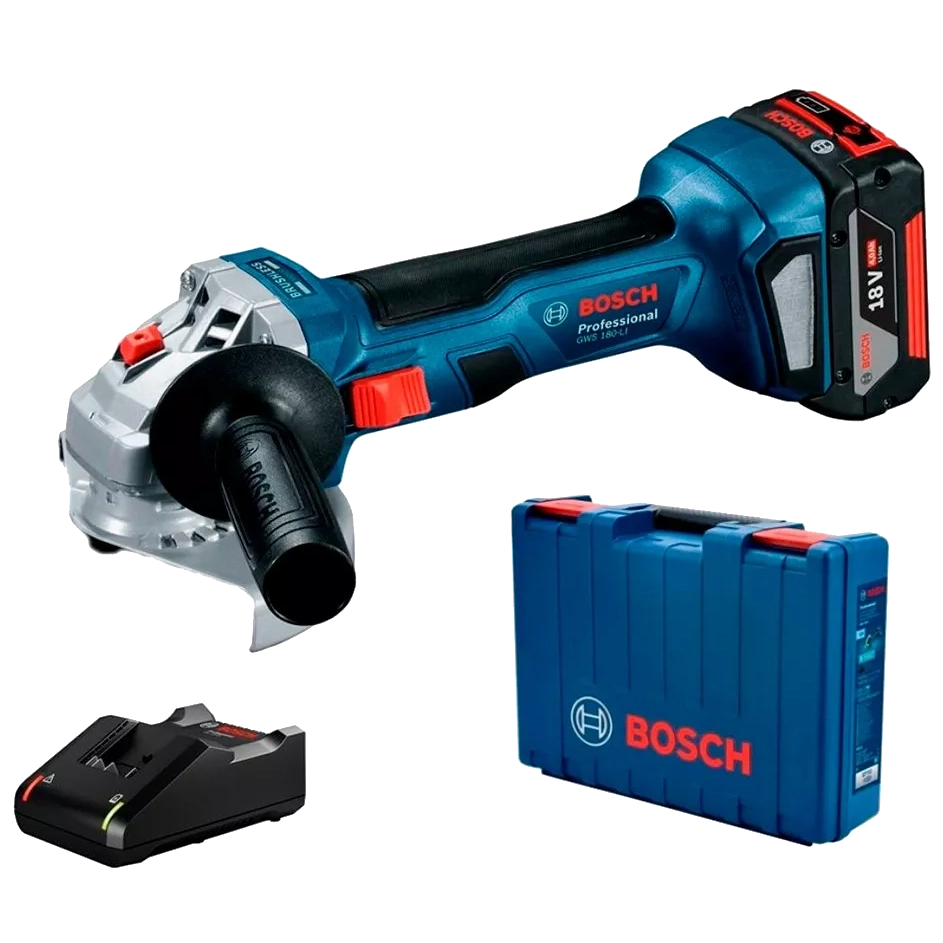 Bosch Professional GWS 180-LI (06019H9025) Акумуляторна кутова шліфувальна машина