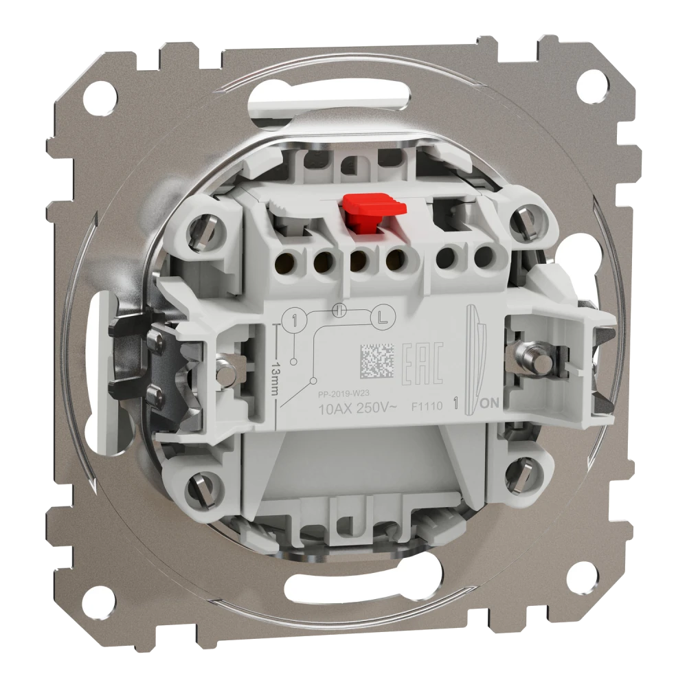 Schneider Electric SDD111101 Sedna Design & Elements 1-клавішний алюміній Вимикач - Зображення 3