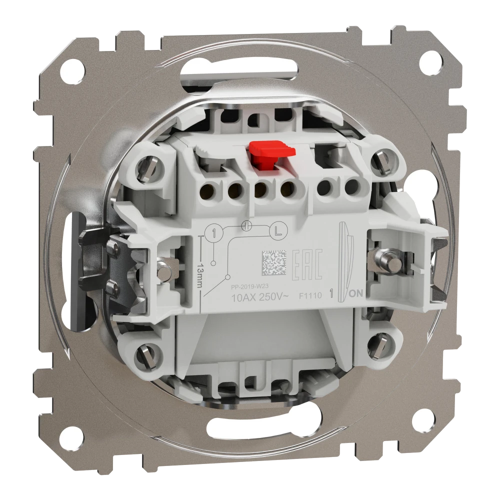 Schneider Electric SDD113101 Sedna Design & Elements 1-клавішний алюміній Вимикач - Зображення 3