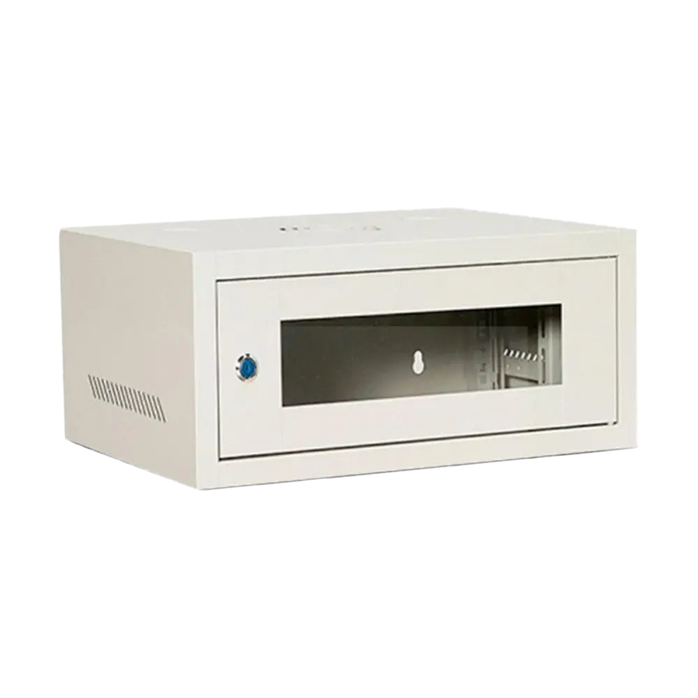 Шкаф 4U, 550х400х210 мм акрилове скло, чорний