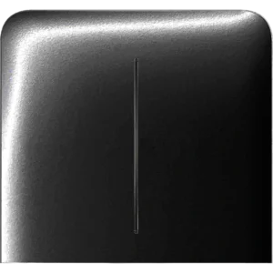 Ajax SideButton (2-gang) vertical black Кнопка
