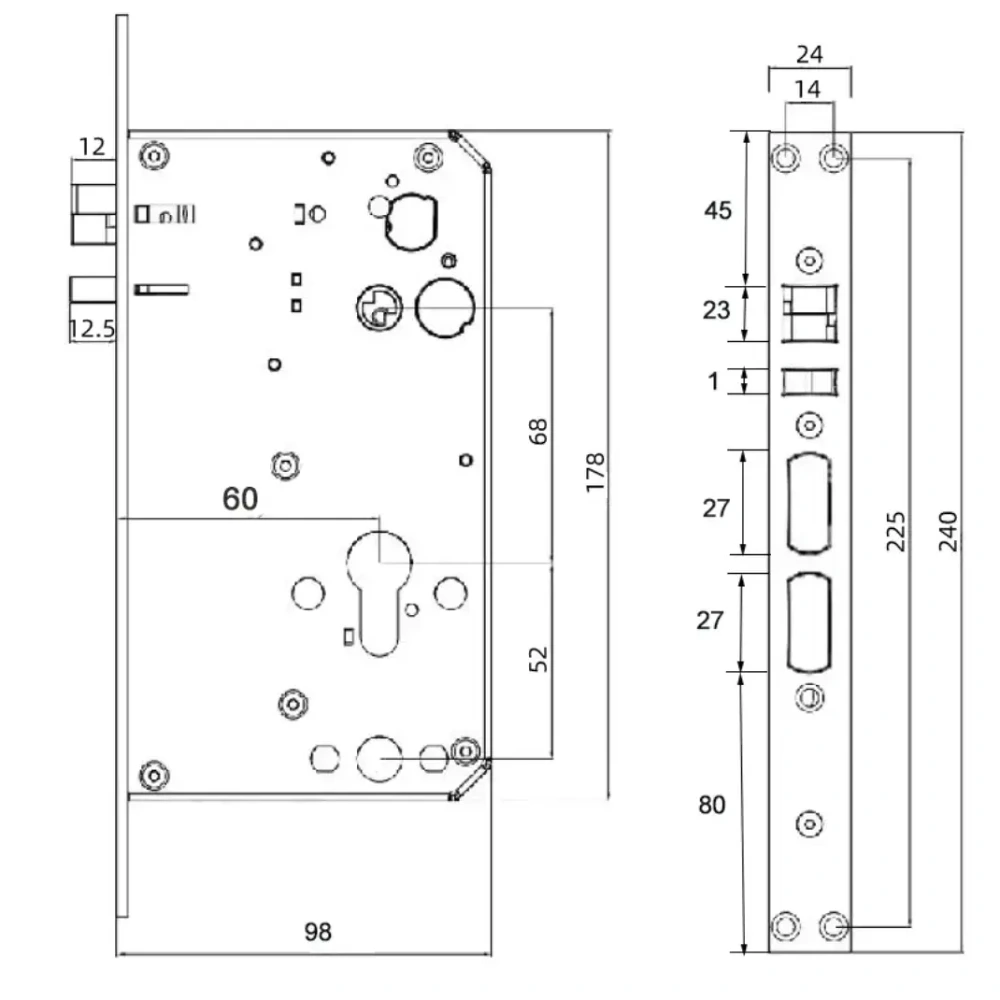 SEVEN LOCK SL-7775BF black Біометричний замок - Зображення 5