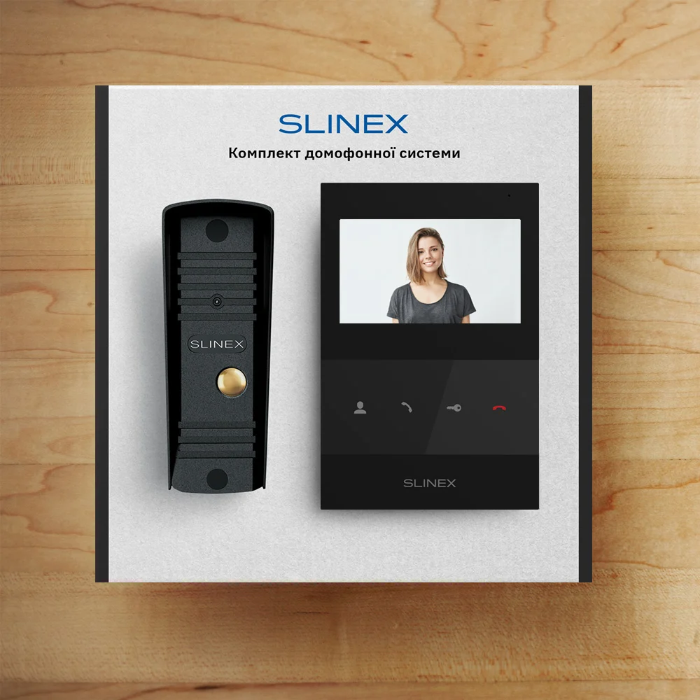 Slinex ML-16HD(Black)+SQ-04M(Black) Комплект відеодомофону - Зображення 6