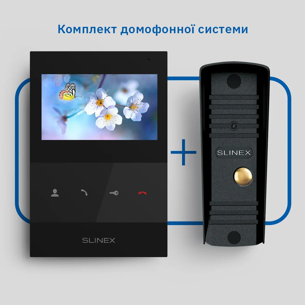 Slinex SQ-04(Black)+ML-16НD(Black) Комплект відеодомофону - Зображення 3