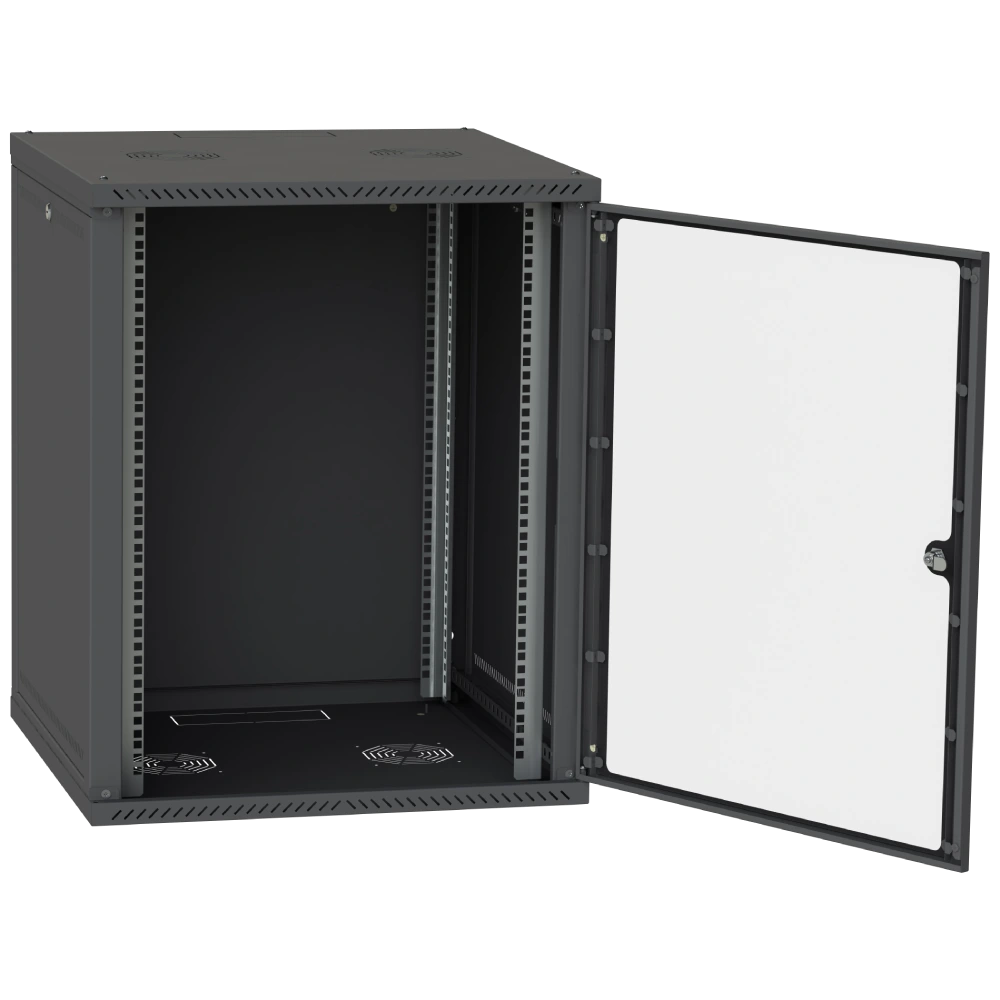 IPCOM СН-15U 600х450 скло RAL9005 Шафа серверна - Зображення 4