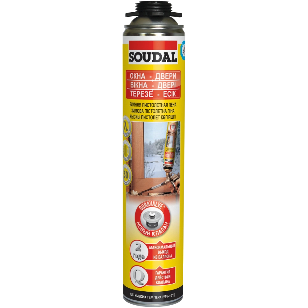 SOUDAL Піна монтажна пістолет зимова 750мл