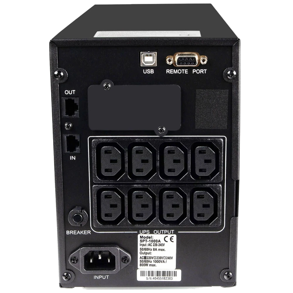 Powercom SPT-1000-II LCD IEC Джерело безперебійного живлення - Зображення 3