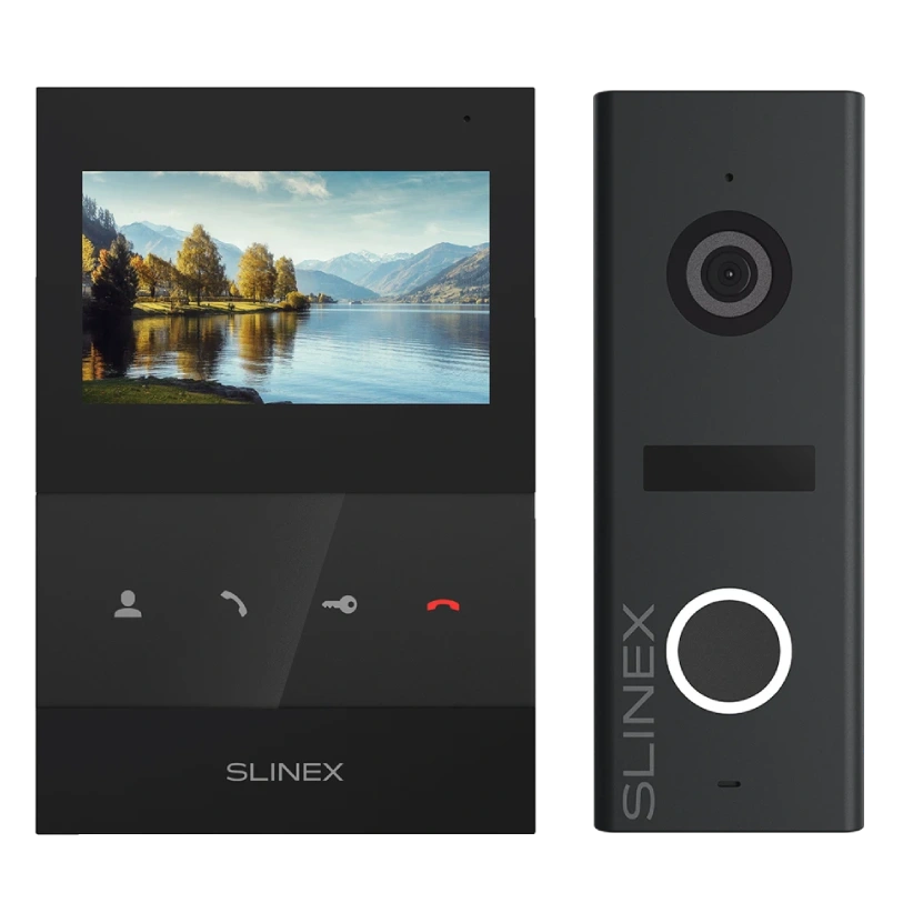 Slinex SQ-04 Black + ML-17HR Graphite Комплект відеодомофону