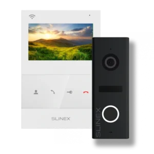 Slinex SQ-04N Cloud white + ML-17HD black Комплект відеодомофон + панель виклику
