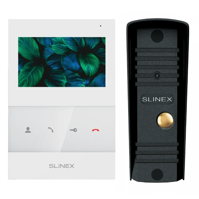 Slinex SQ-04 White + ML-16HR (чорний) Комплект відеодомофону