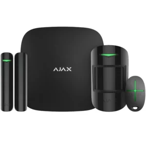 Комплект охоронної сигналізації Ajax StarterKit 2, hub2, motionprotect, doorprotect, spacecontrol, jeweller, бездротовий, чорний