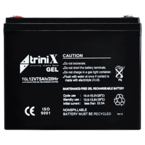 Trinix TGL12V75Ah/20Hr Акумулятор гелевий 12В 75А•год