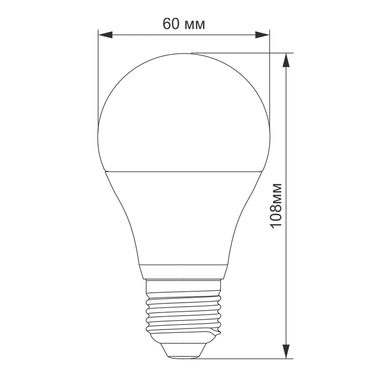 TITANUM А60 10W E27 4100K 220V LED лампа - Зображення 3
