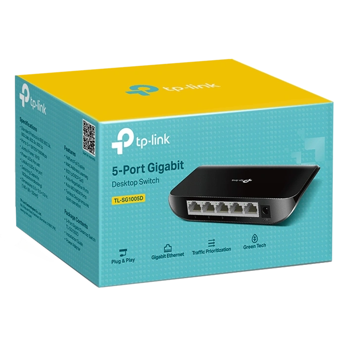 TP-Link TL-SG1005D 5-портовий гігабітний настільний комутатор - Зображення 5