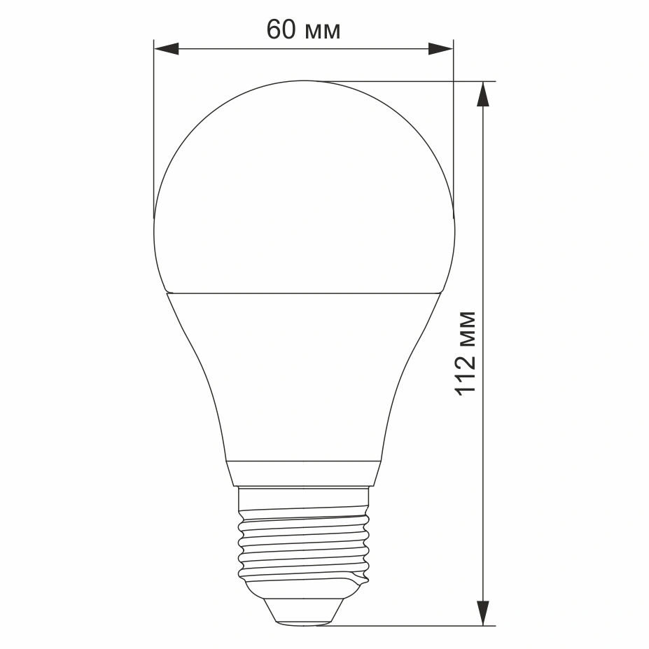 TITANUM A60 12W E27 4100K 220V LED лампа - Зображення 2