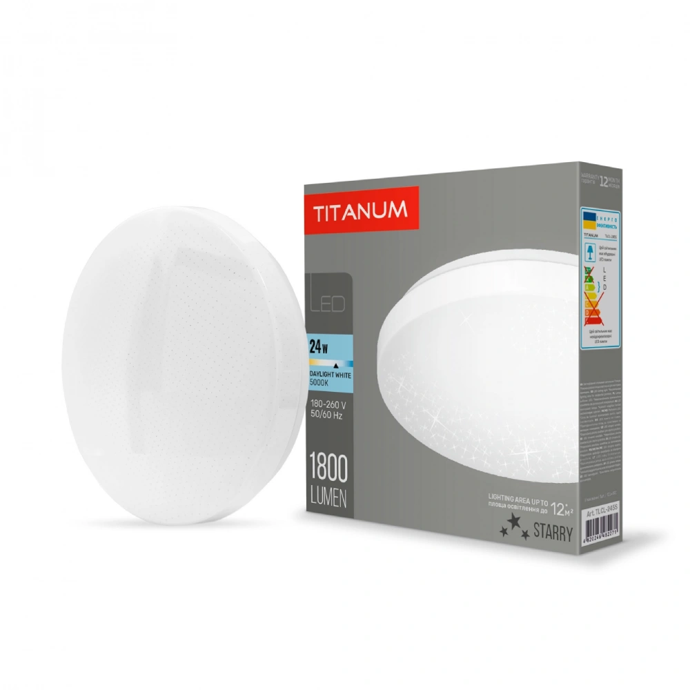 TITANUM 24W 5000K 220V LED світильник настінно-стельовий Зоряне небо - Зображення 4
