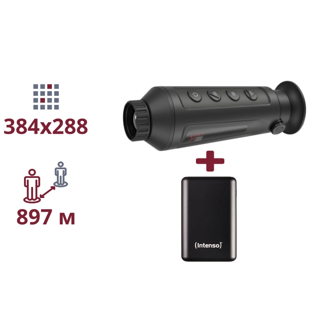 AGM Taipan TM19-384 + INTENSO Powerbank 2 000 мА•г ТЕПЛОВІЗІЙНИЙ МОНОКУЛЯР ТА ПОВЕРБАНК