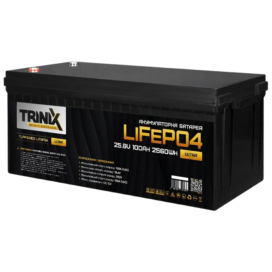 Trinix TLFP-24100 Ultra 25.6В 100А•год 100А Літієва акумуляторна батарея