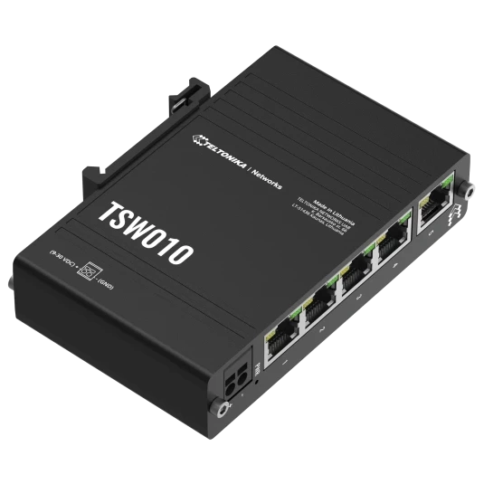 Teltonika TSW010 з монтажем на DIN-рейку Комутатор 5 портів некерований - Зображення 3