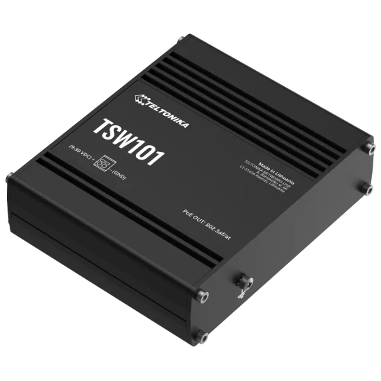 Teltonika TSW101 POE+ для використання в транспорті Комутатор 5 портів некерований - Зображення 4