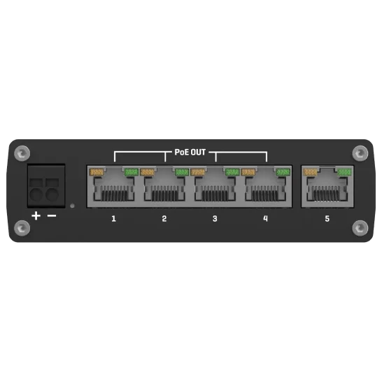 Teltonika TSW101 POE+ для використання в транспорті Комутатор 5 портів некерований