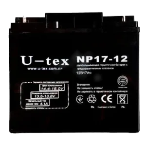 U-tex 12В / 17 A Акумулятор