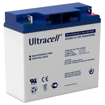 Ultracell UCG20-12 GEL 12V 20 Ah Акумуляторна батарея