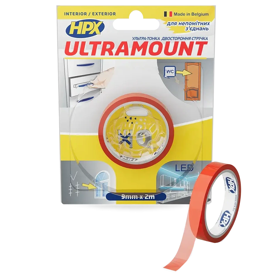 HPX UM0902 ULTRA MOUNT 9мм х 2м Стрічка двохстороння