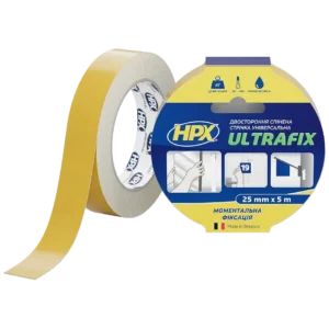 HPX DSU2505 ULTRAFIX 25мм х 5м Стрічка двохстороння