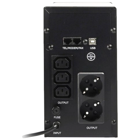EnerGenie EG-UPS-035 2000ВA апроксимована синусоїда Джерело безперебійного живлення - Зображення 3