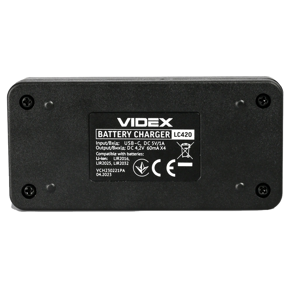 Videx VCH-LC420 Зарядний пристрій - Зображення 5