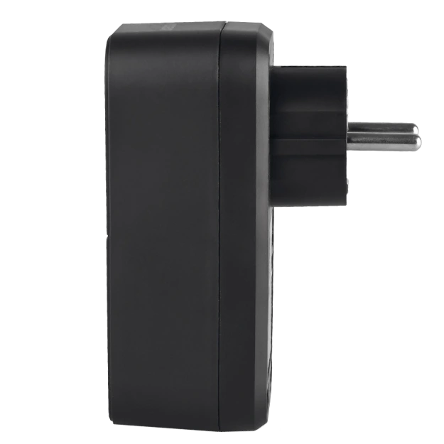 VIDEX ONCORD з/з 1п 2.4A 2USB+USB-C Black Мережевий адаптер з заземленням - Зображення 3