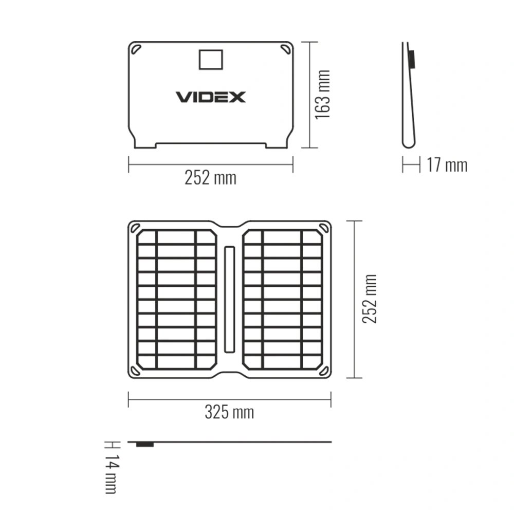 VIDEX VSO-F510U 10W Сонячна панель - Зображення 8