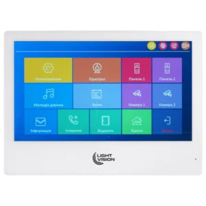 Light Vision SINGAPORE WiFi FHD WHITE (AI) 10" Відеодомофон
