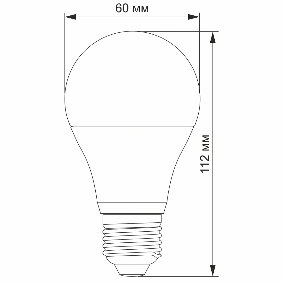 VIDEX A60e 10W E27 4100K LED лампа з сенсором освітленості - Зображення 3