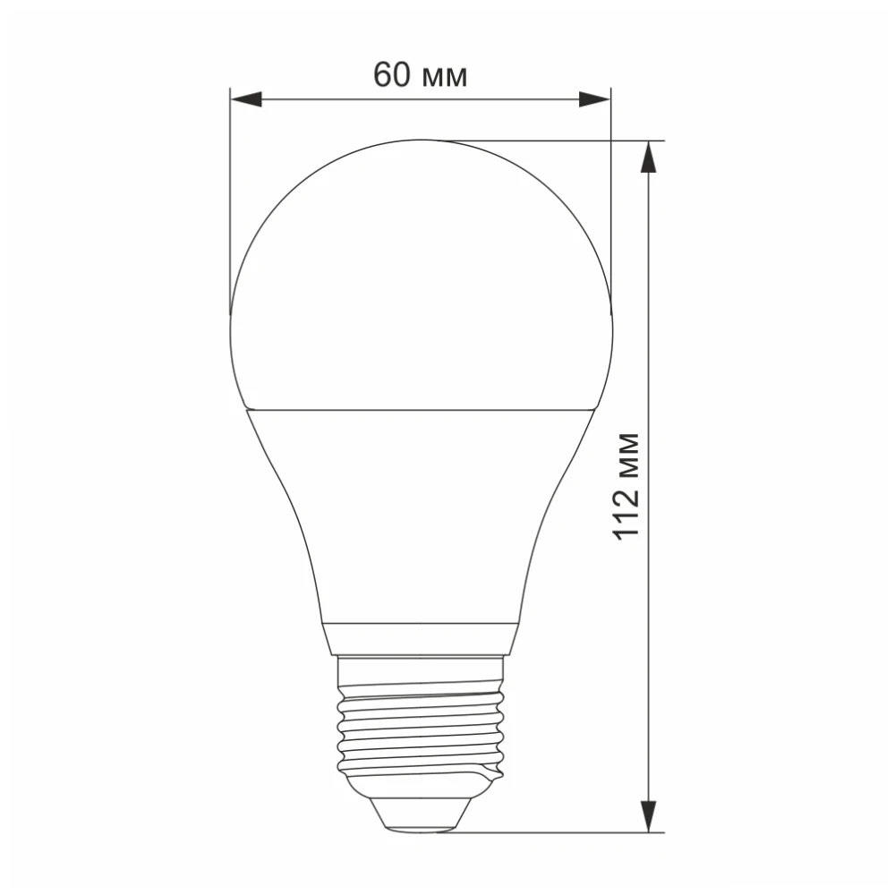VIDEX A60e 10W E27 4100K 220V LED лампа - Зображення 3