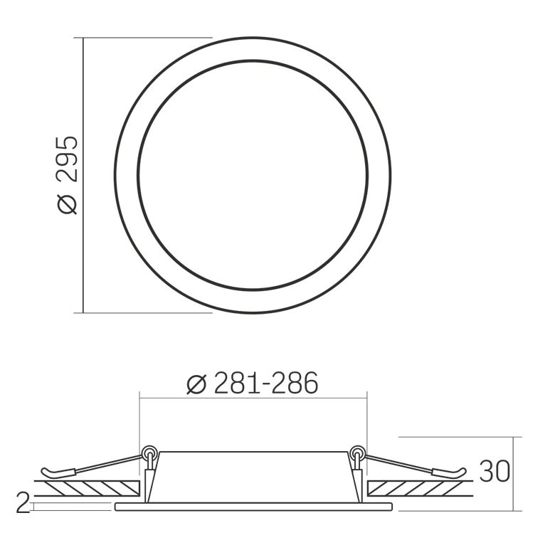 VIDEX 26W 5000K 220V LED світильник Back круглий - Зображення 6