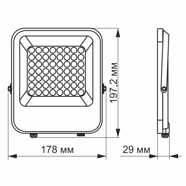 VIDEX PREMIUM 30W 5000K 12-48V LED прожектор - Зображення 3