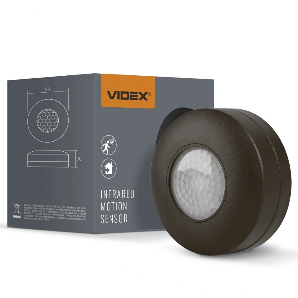 VIDEX VL-SPC12B 220V 1200W IP20 Датчик руху та освітленості - Зображення 4