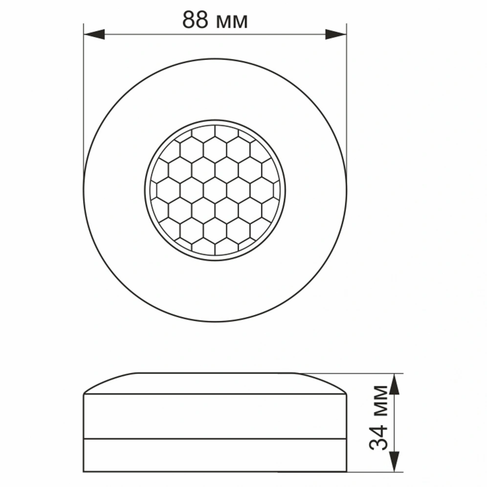 VIDEX VL-SPC12B 220V 1200W IP20 Датчик руху та освітленості - Зображення 3